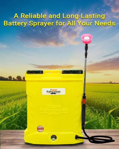 Tapas Pahalwaan 101 - Single Motor Battery Sprayer 12X8 for Farm, Garden & Disinfecting